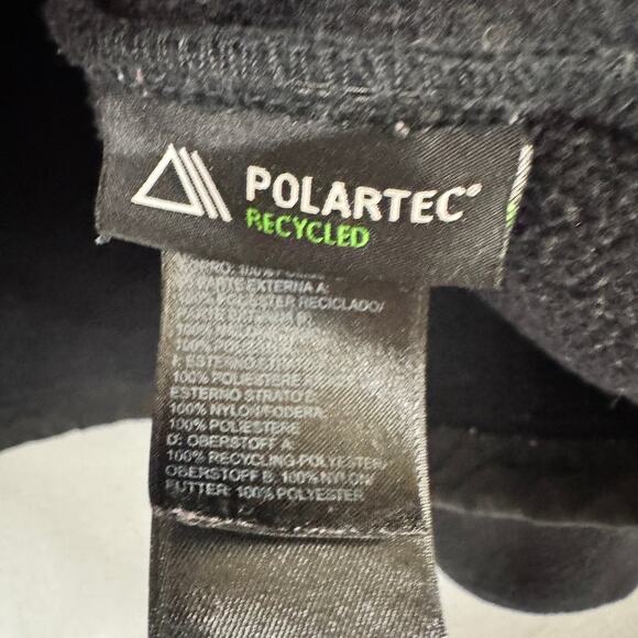 The North Face Jacket Womens Large Black Denali Fleece Hooded Polartec Full Zip - Picture 6 of 10